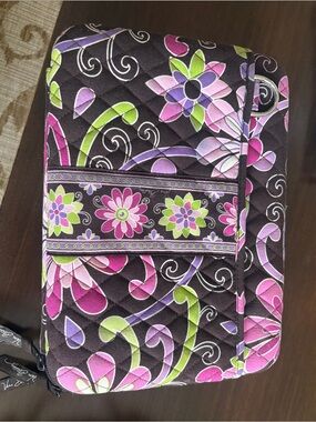 Vera Bradley “Purple Punch” Floral Quilted Tablet Hard Case (without strap)
